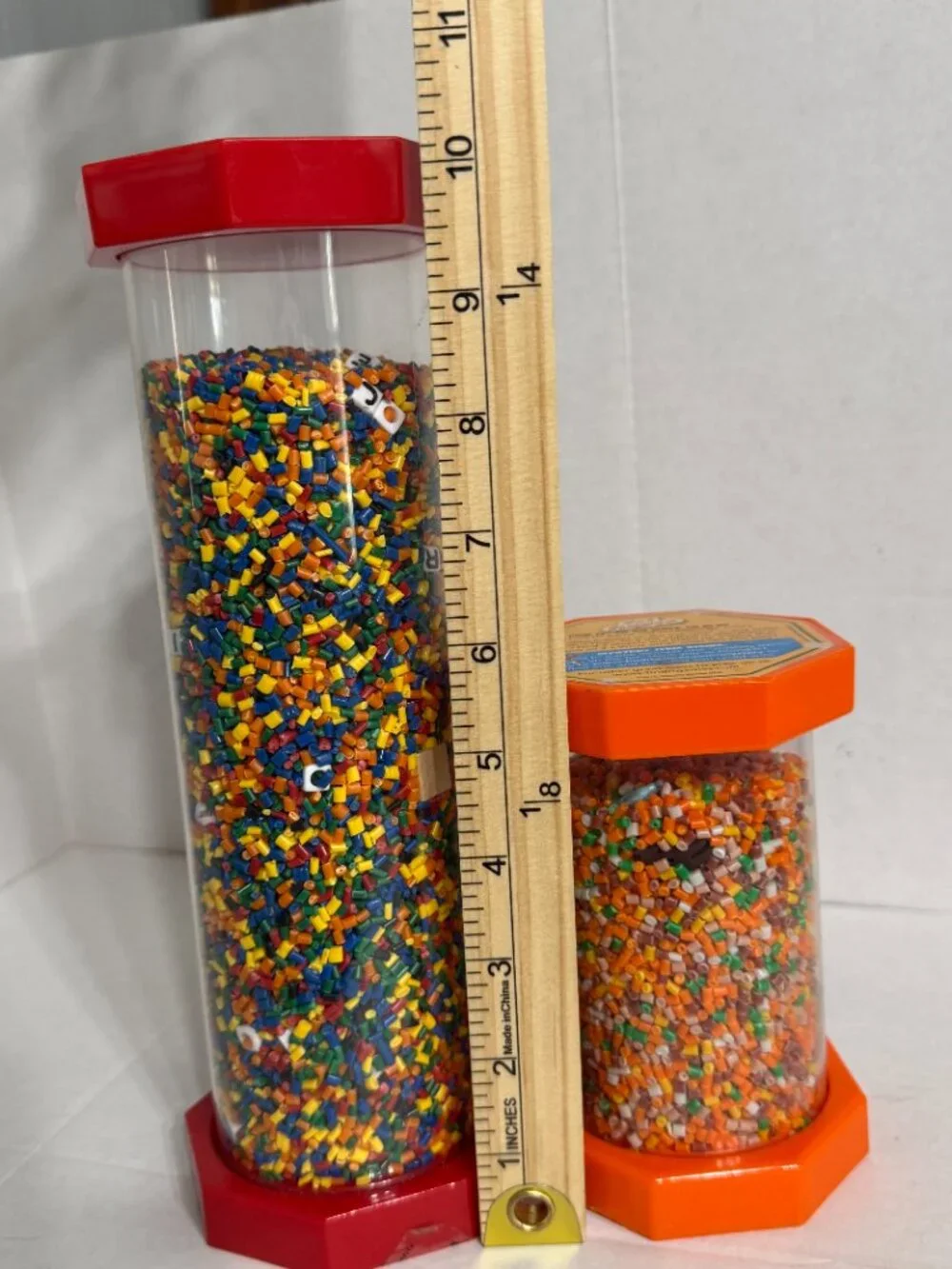 Find It Game! Lot of 2 Adventure Tube Hidden Alphabet Red Orange Pet  2002 2015